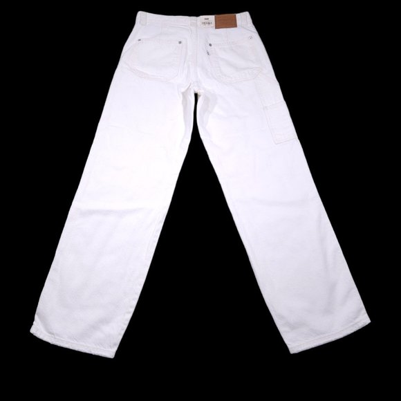 Levi’s Premium Dad Utility Jeans Baggy Loose Relaxed Straight Leg White 25 x 30 - Picture 4 of 14